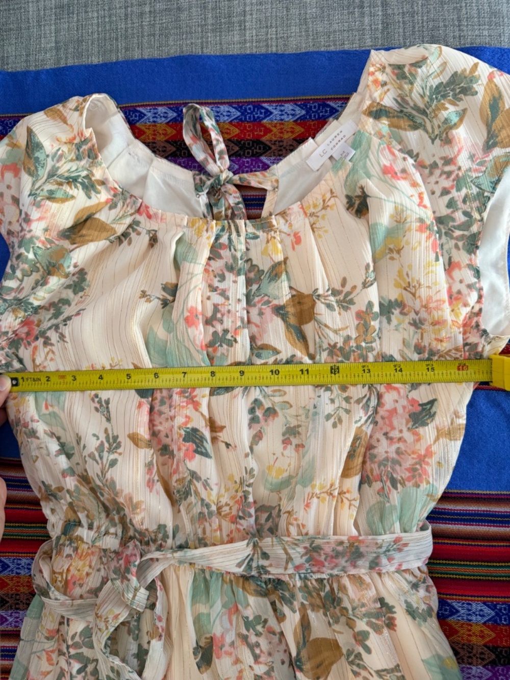 Lauren Conrad Chiffon Dress - Size Medium - Picture 6 of 10